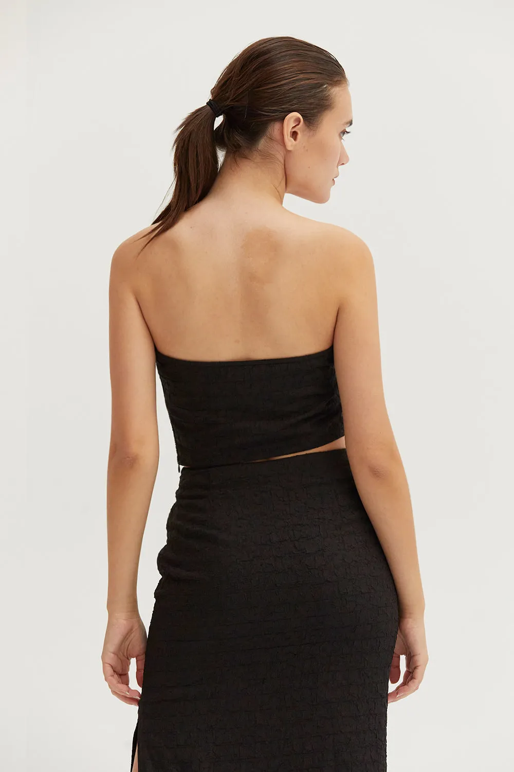 Delia Zipper Tube Top sold by Crescent product image thumbnail 4