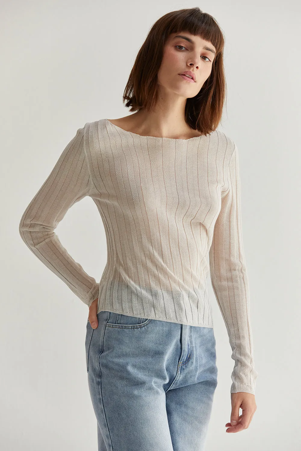 Ellis Long Sleeves Knit Top sold by Crescent