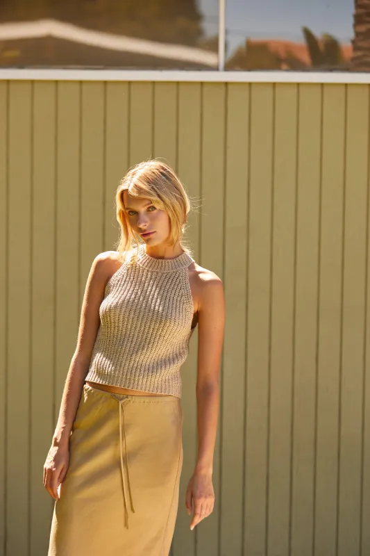 Audrey Halter Neckline Sleeveless Top sold by Crescent