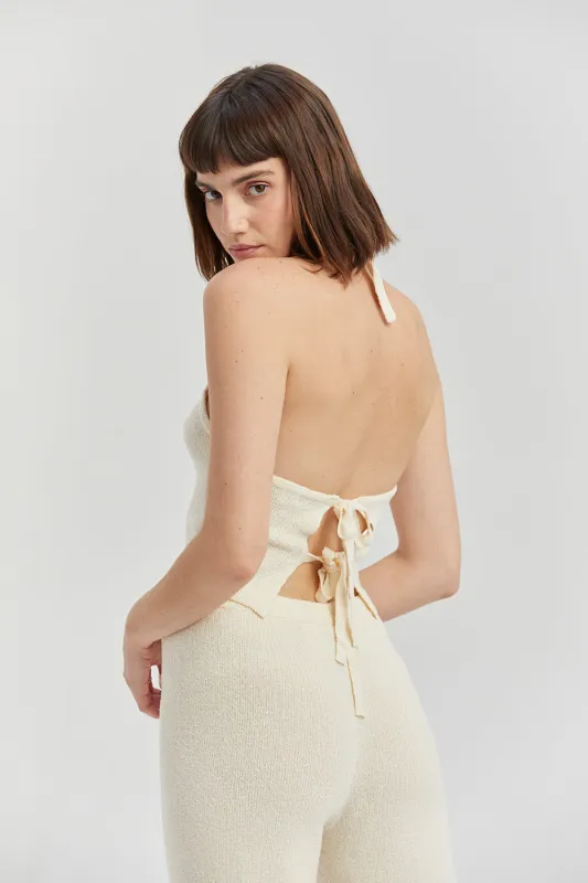 Brielle Halter Neck Straight Leg Set sold by Crescent