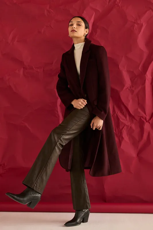 Gabriela Brushed Wool Blend Coat sold by Crescent