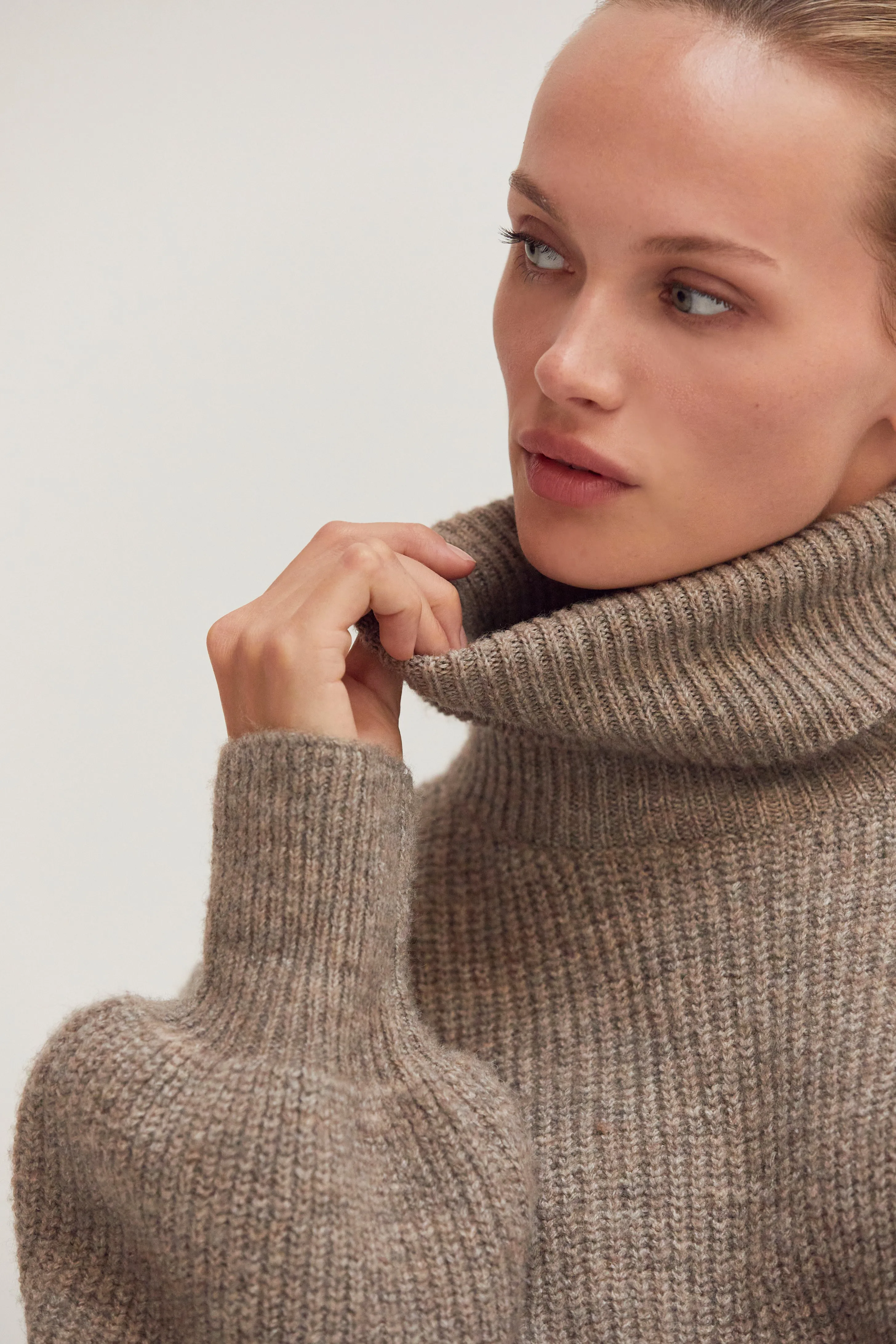 Audrina Turtleneck Belted Mini Sweater Dress sold by Crescent product image thumbnail 5