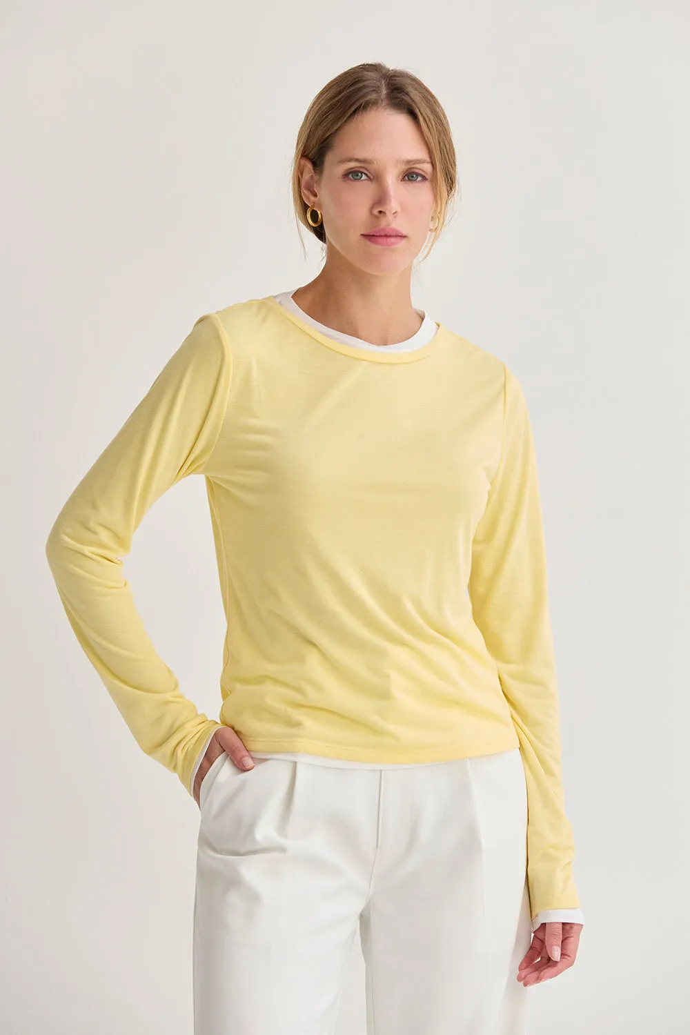 Olly Two in One Long Sleeve Knit Top sold by Crescent product image thumbnail 3