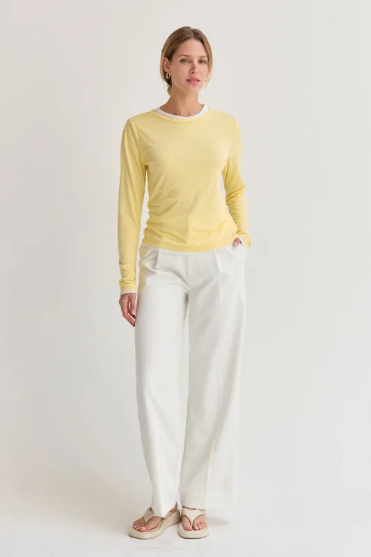 Olly Two in One Long Sleeve Knit Top made by Crescent