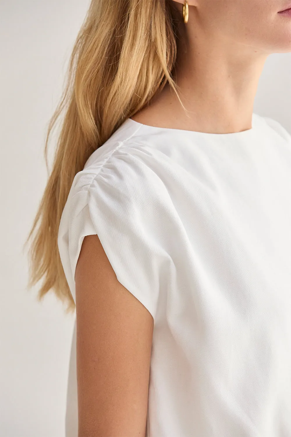 Samara Cap Sleeve Bubble Hem Top sold by Crescent product image thumbnail 5