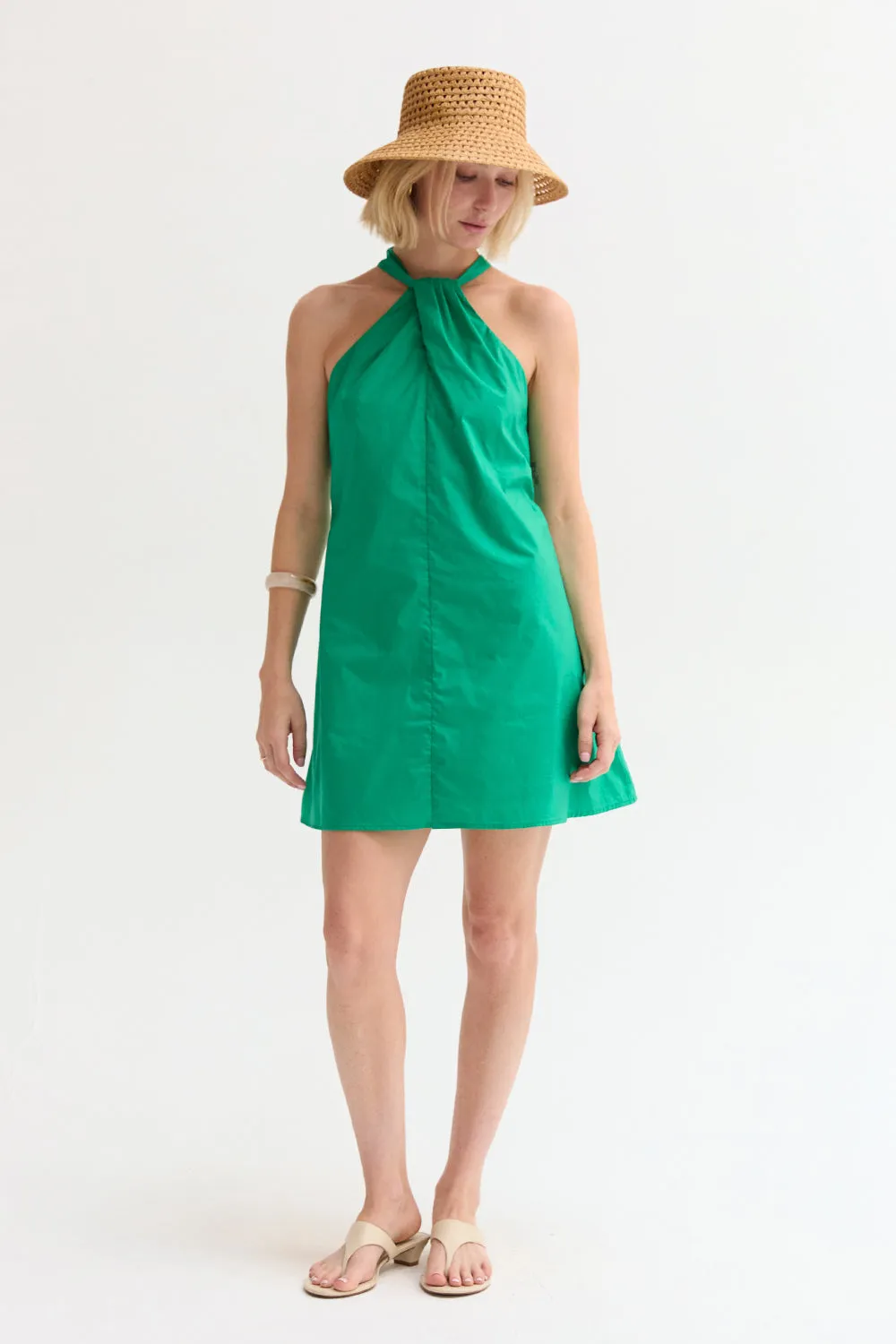 Chloe Halter Poplin Mini Dress sold by Crescent product image thumbnail 2