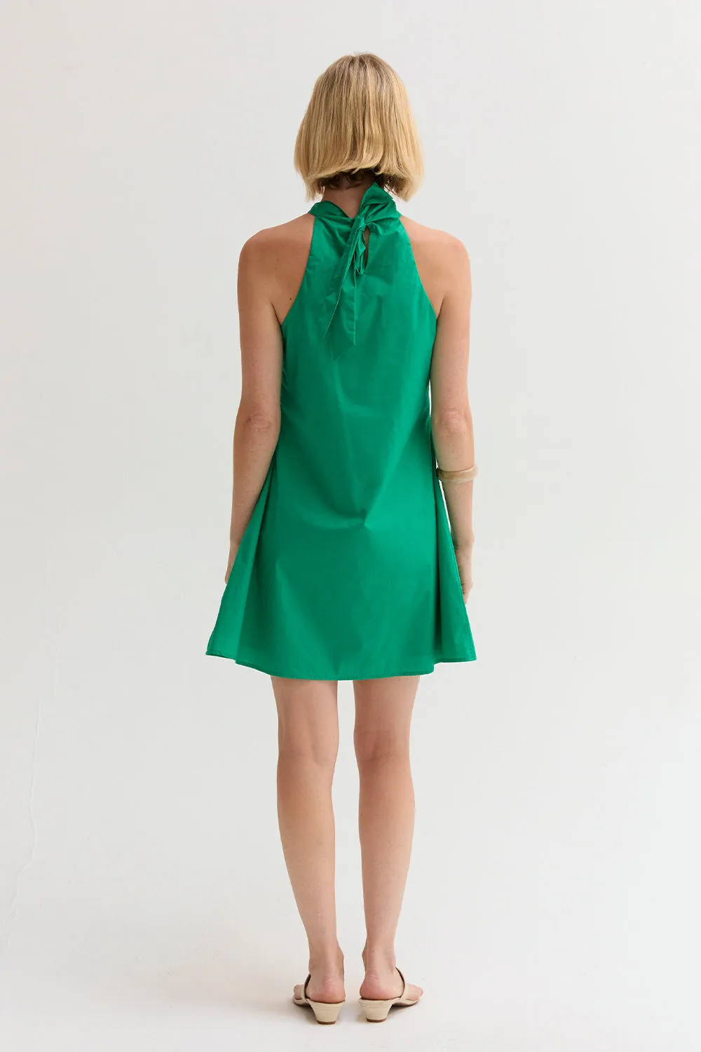 Chloe Halter Poplin Mini Dress sold by Crescent product image thumbnail 5