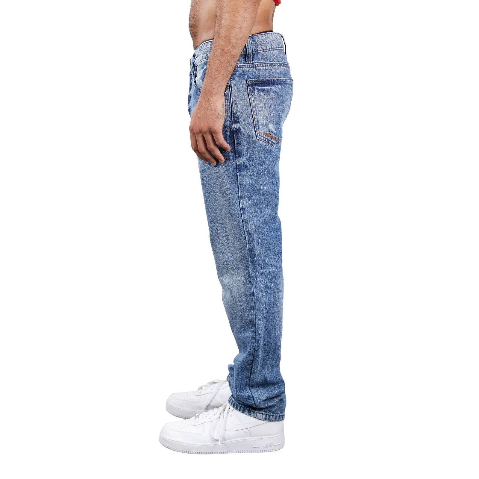 Medusa Straight Fit Ripped Jean sold by Crooks & Castles product image thumbnail 2