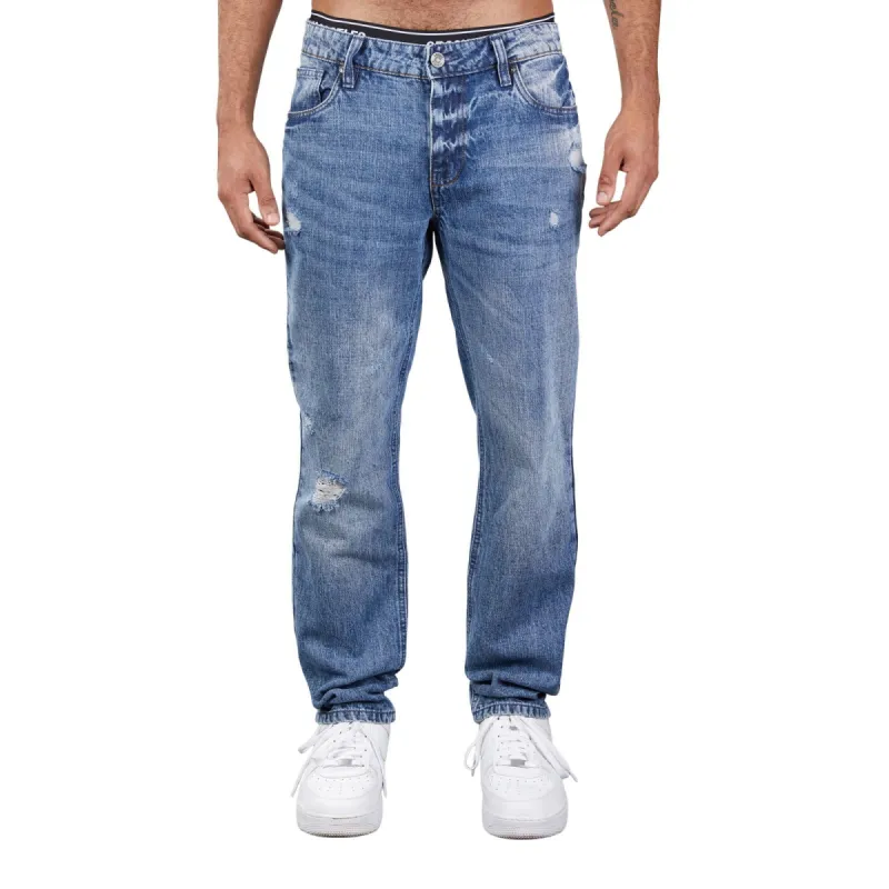 Medusa Straight Fit Ripped Jean sold by Crooks & Castles
