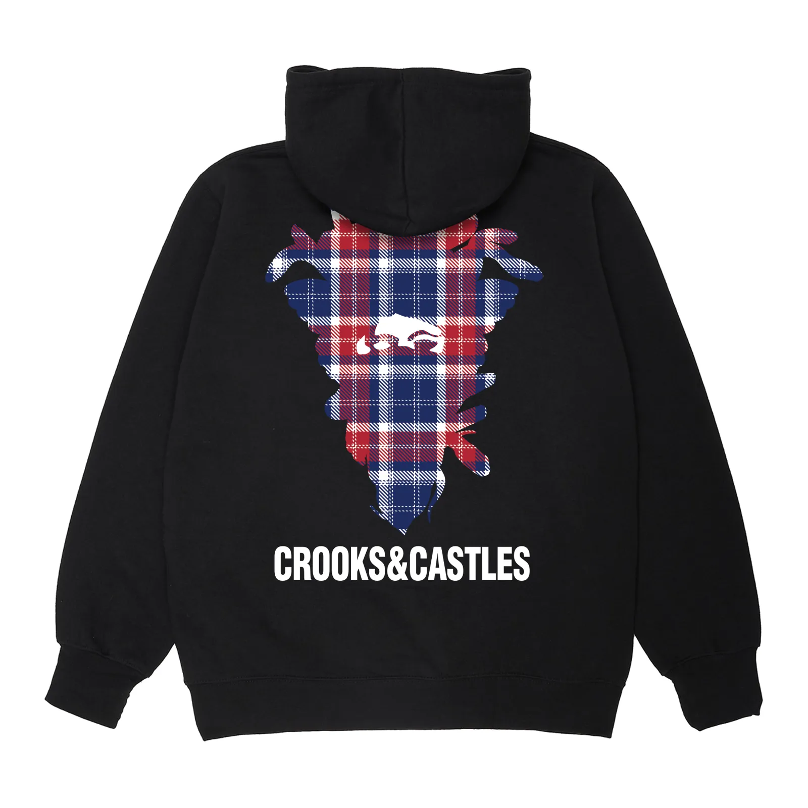 Plaid Fill Medusa Hoodie sold by Crooks & Castles