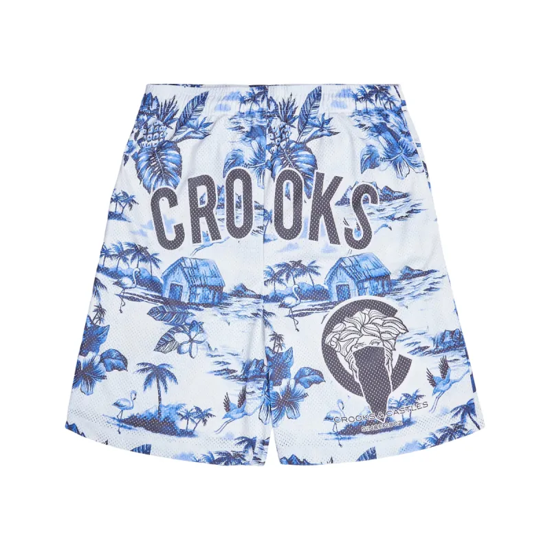 AOP Palm Baseball Mesh Short sold by Crooks & Castles