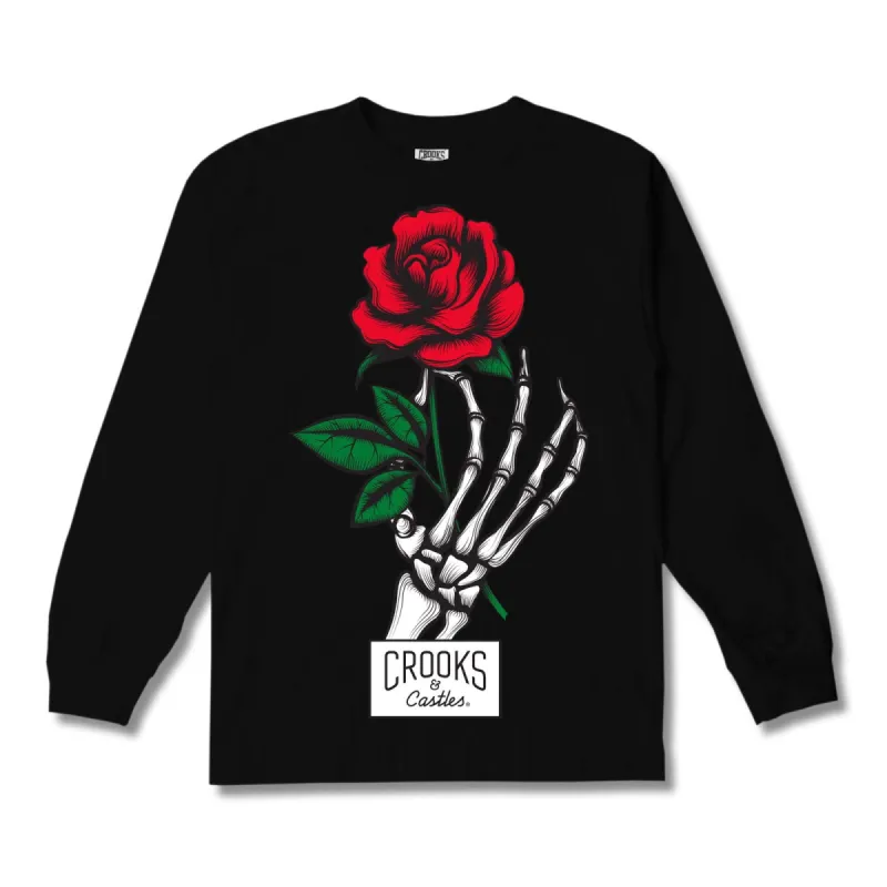 Rose Skeleton Boyfriend L/S Tee made by Crooks & Castles