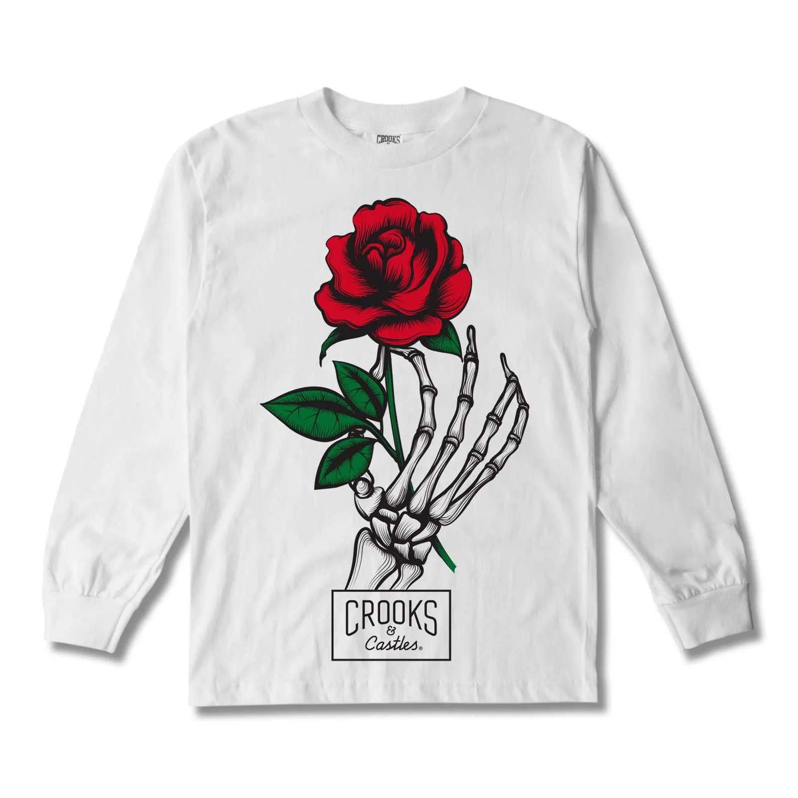Rose Skeleton Boyfriend L/S Tee sold by Crooks & Castles product image thumbnail 3