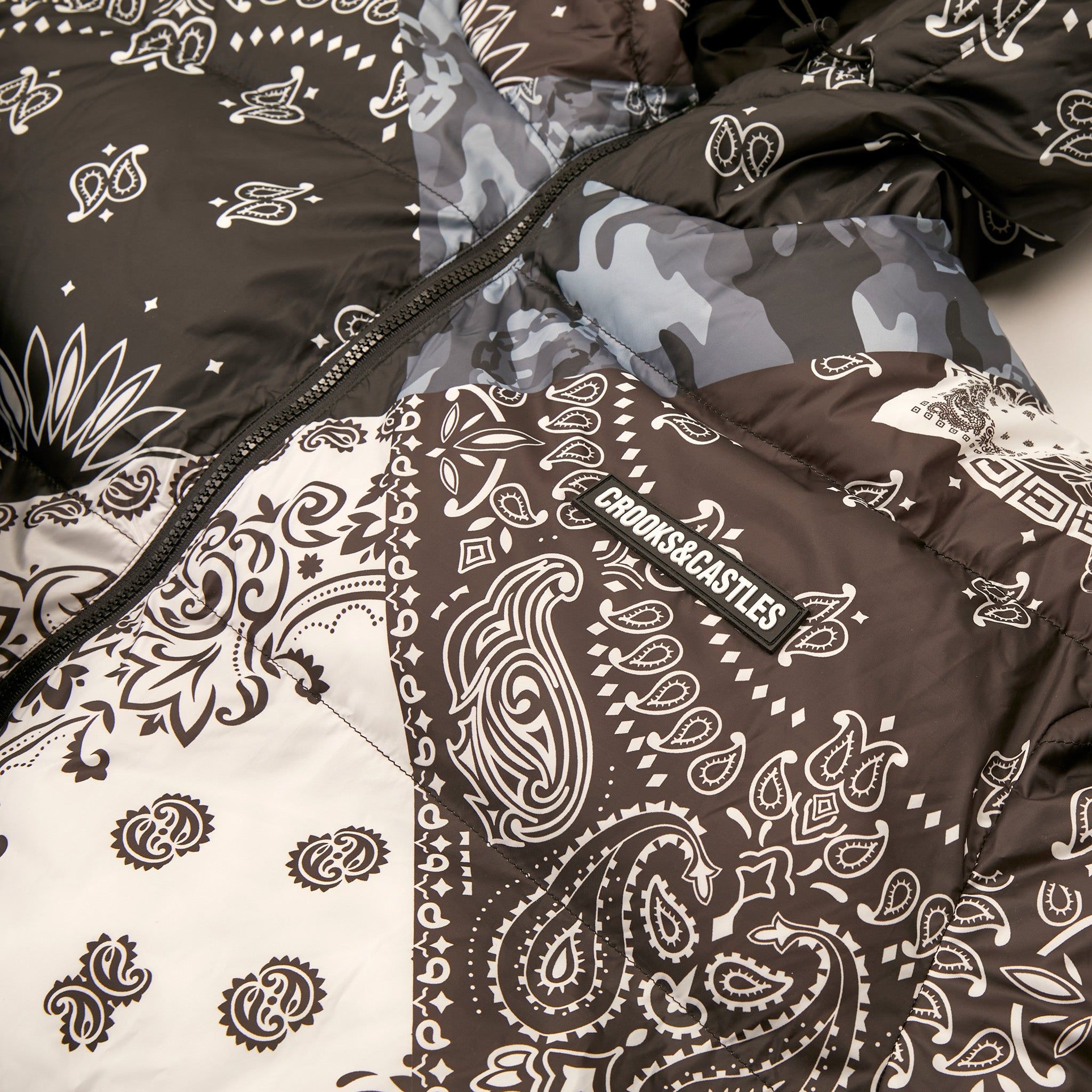 Camo Paisley Chop Shop Puffer Jacket sold by Crooks & Castles product image thumbnail 3