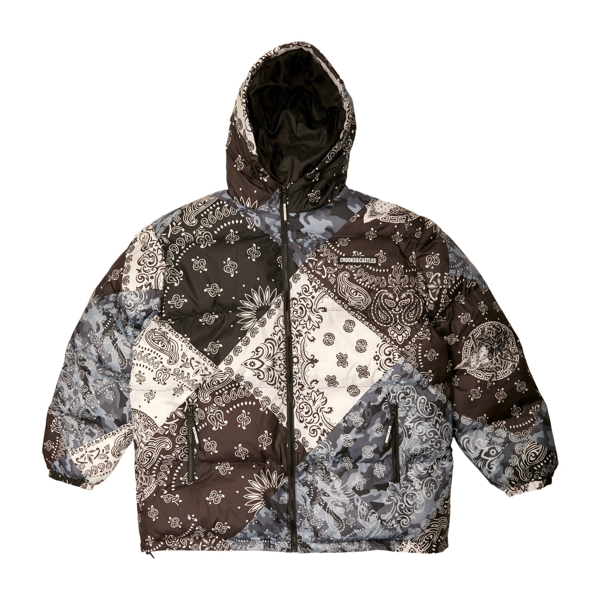 Camo Paisley Chop Shop Puffer Jacket sold by Crooks & Castles