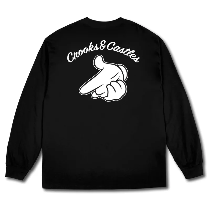 Air Gun Script L/S Tee sold by Crooks & Castles