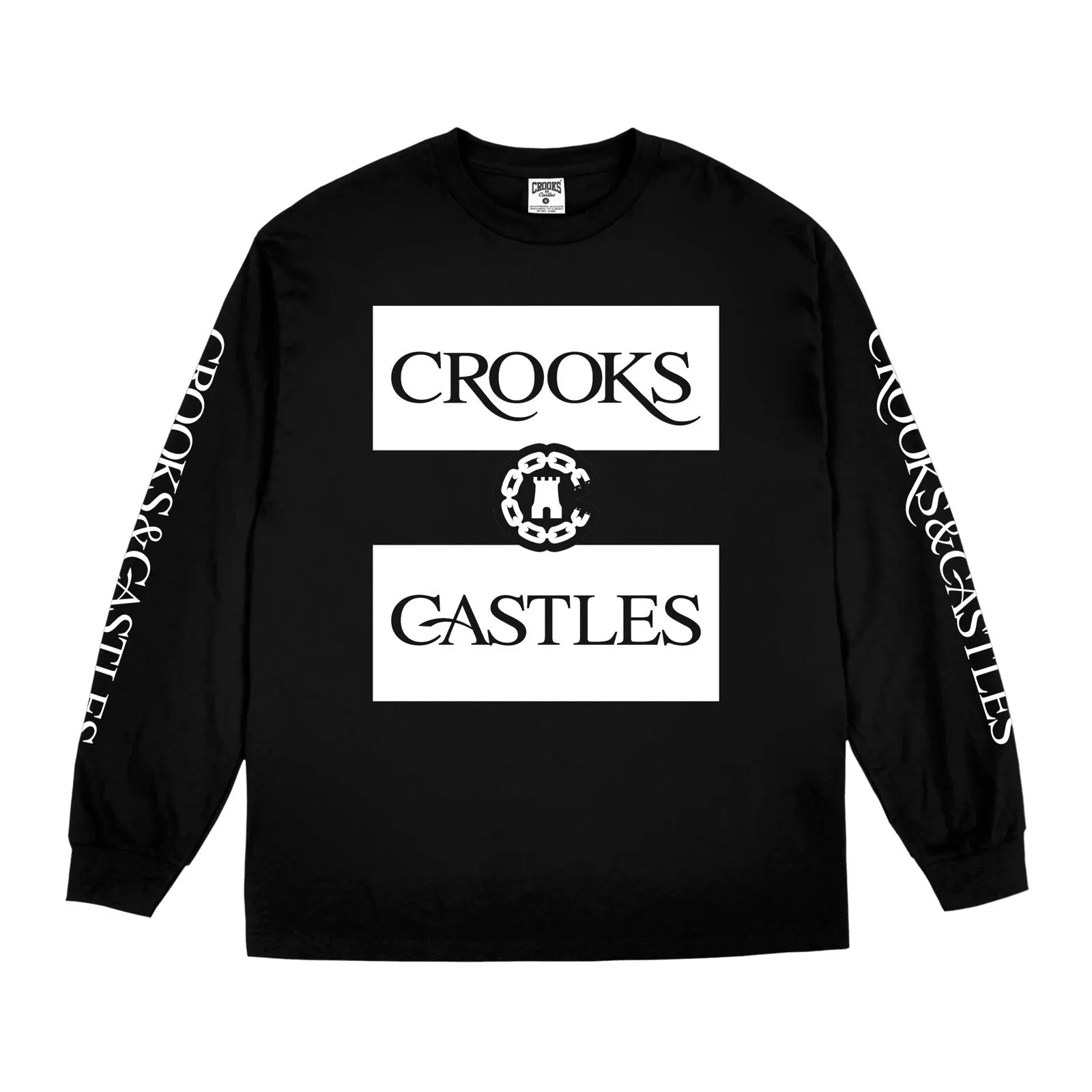 Klepto Serif Logo L/S Tee sold by Crooks & Castles
