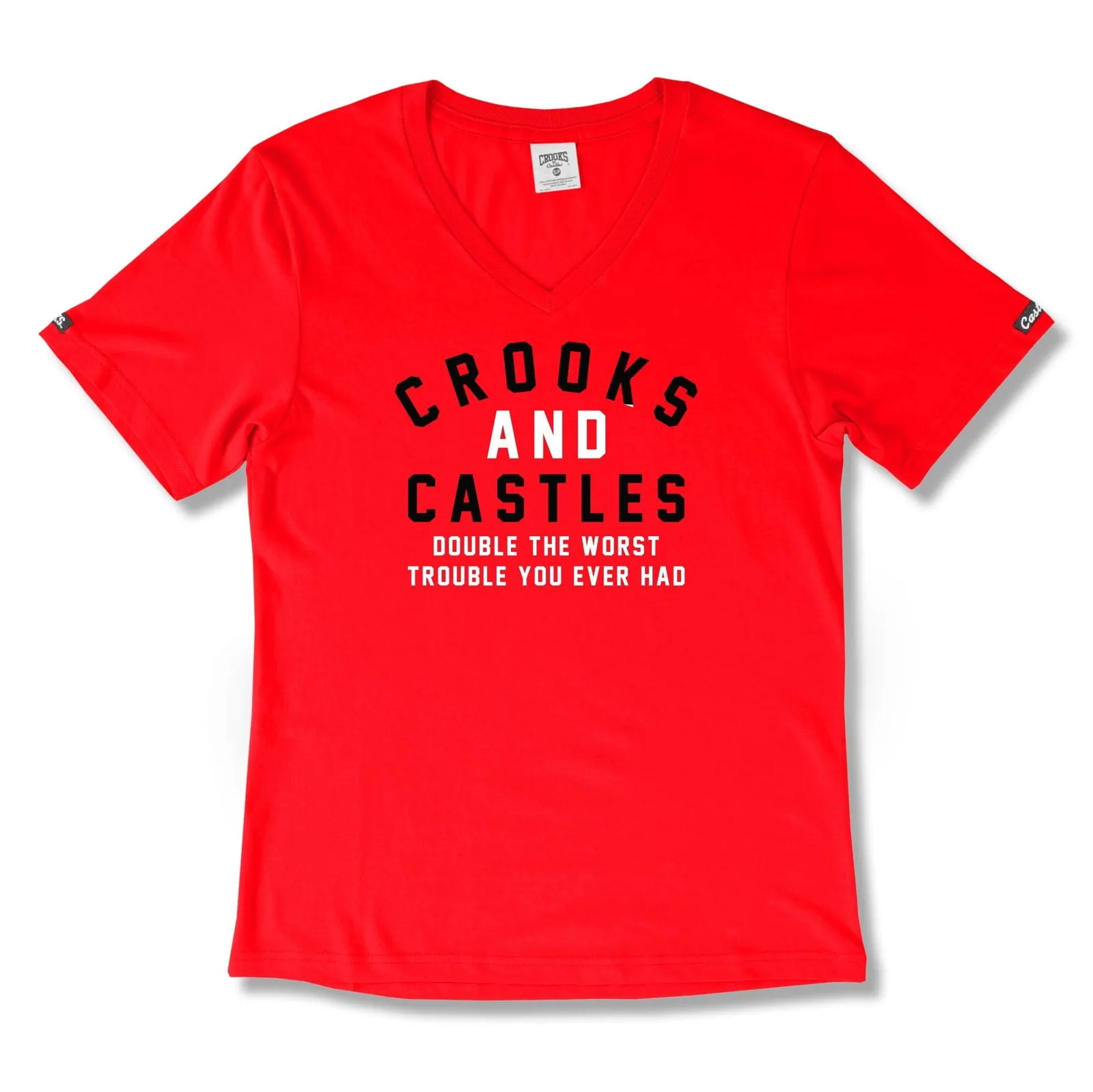 Women's Double Trouble V-Neck Tee sold by Crooks & Castles product image thumbnail 2