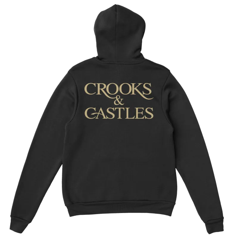 Serif Logo Stacked Hoodie made by Crooks & Castles