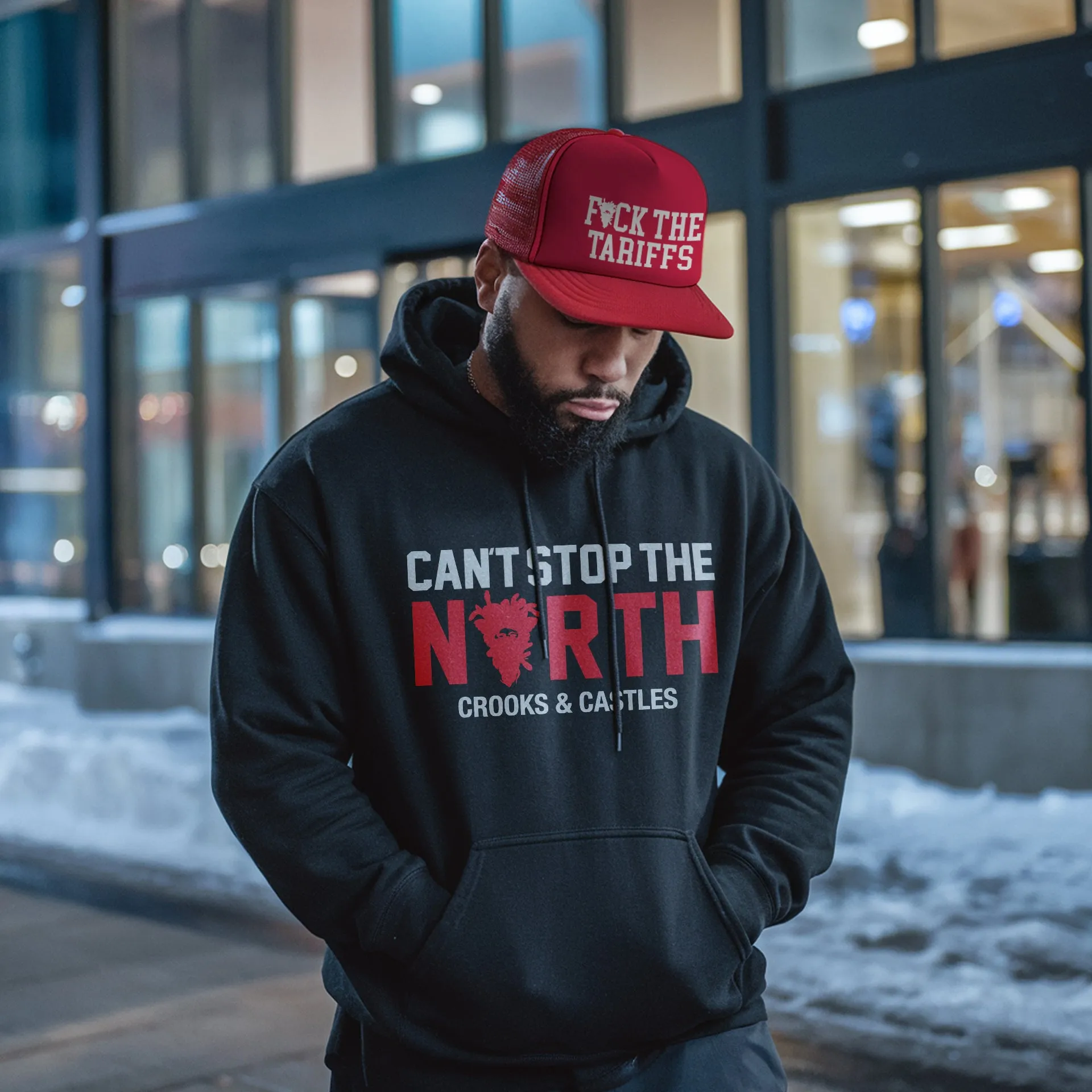 Can't Stop The North Hoodie sold by Crooks & Castles product image thumbnail 2
