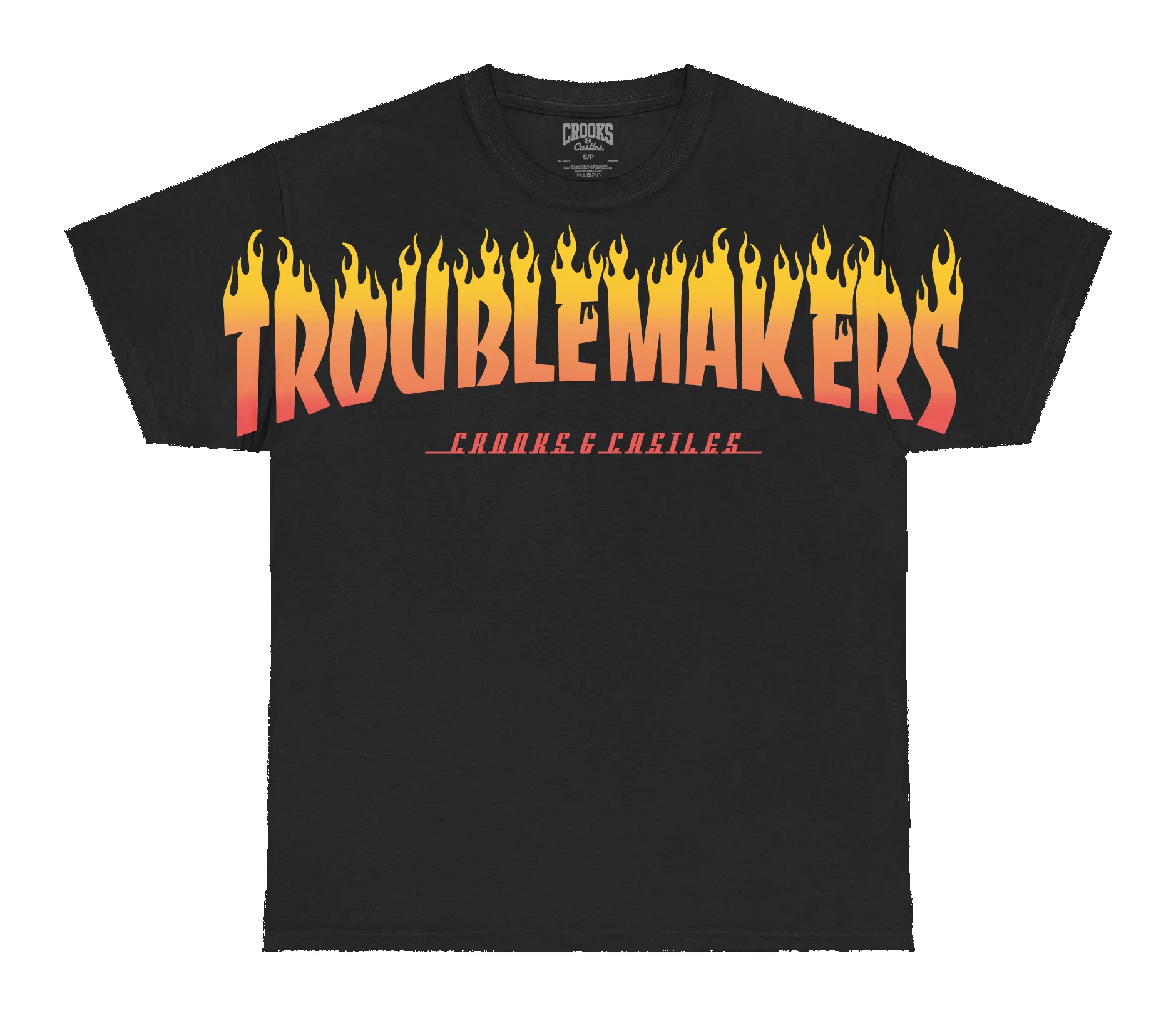 Troublemakers Flames Tee sold by Crooks & Castles product image thumbnail 2