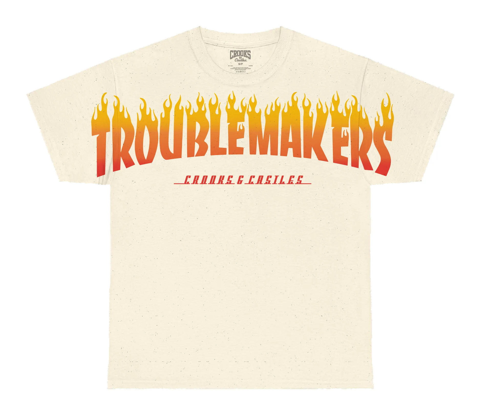Troublemakers Flames Tee sold by Crooks & Castles product image thumbnail 3