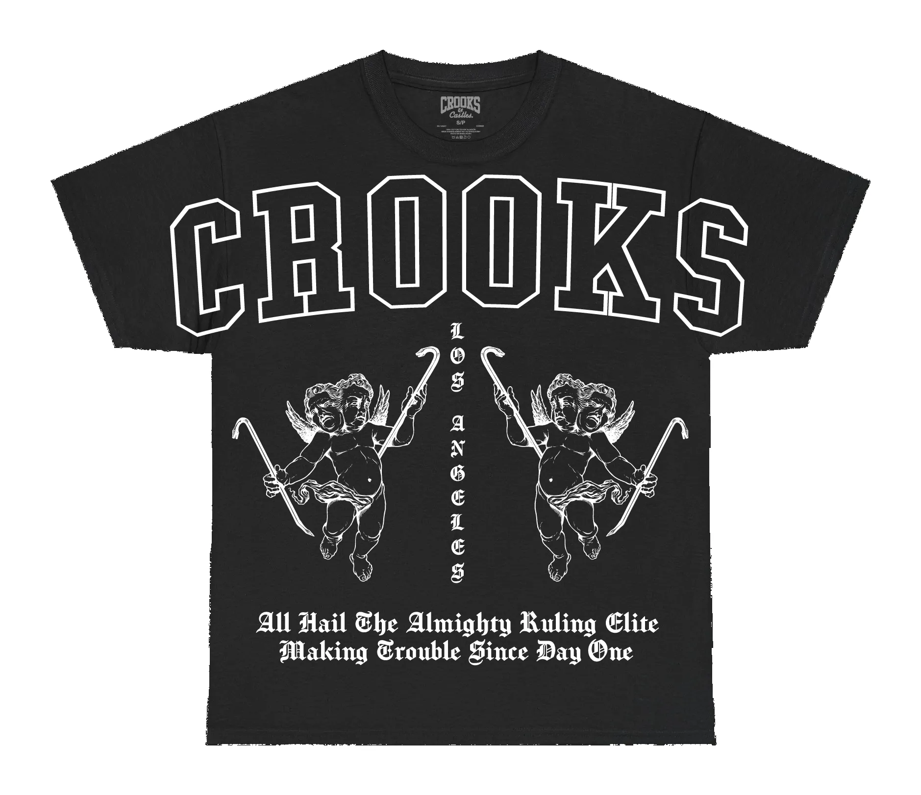 Crooks Goth Emblem Premium Heavyweight Box Tee sold by Crooks & Castles product image thumbnail 4