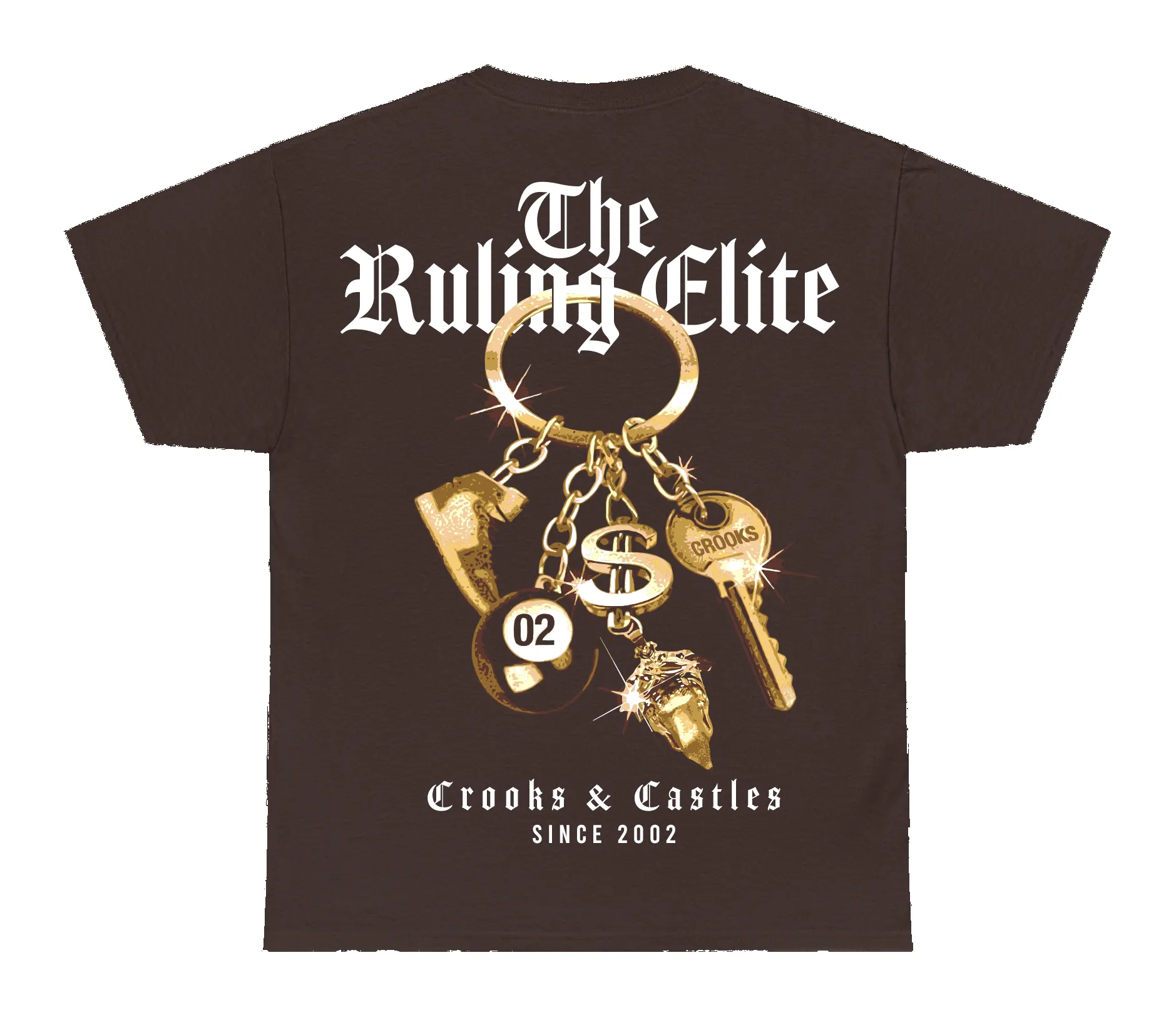 Crooks Keychain Premium Heavyweight Box Tee sold by Crooks & Castles product image thumbnail 3