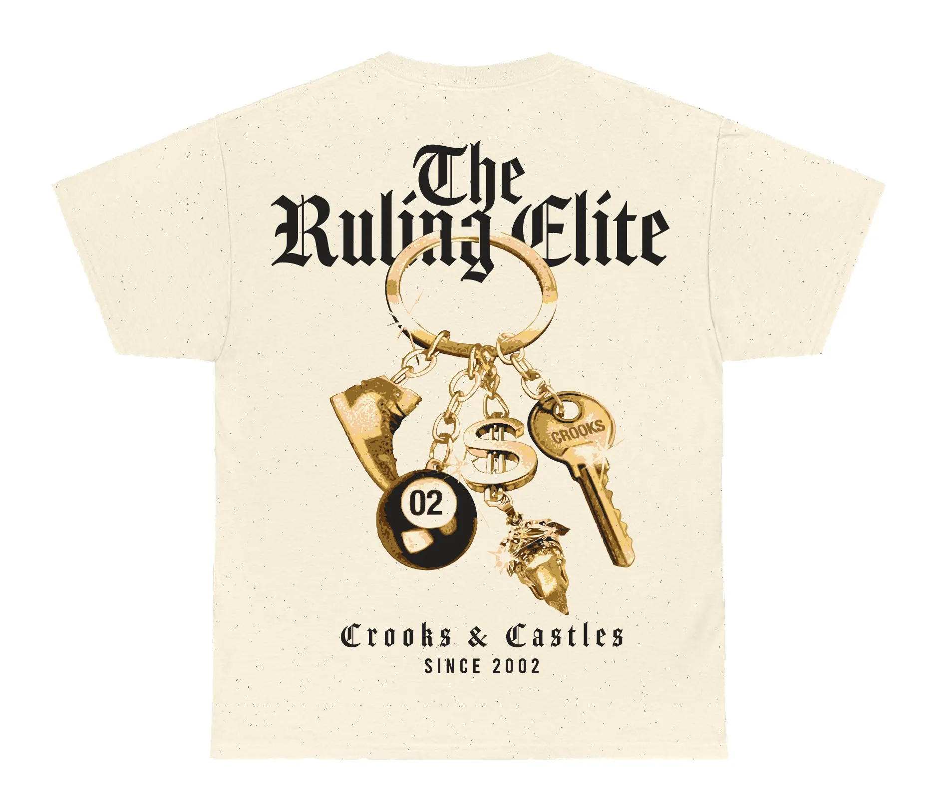 Crooks Keychain Premium Heavyweight Box Tee sold by Crooks & Castles product image thumbnail 5