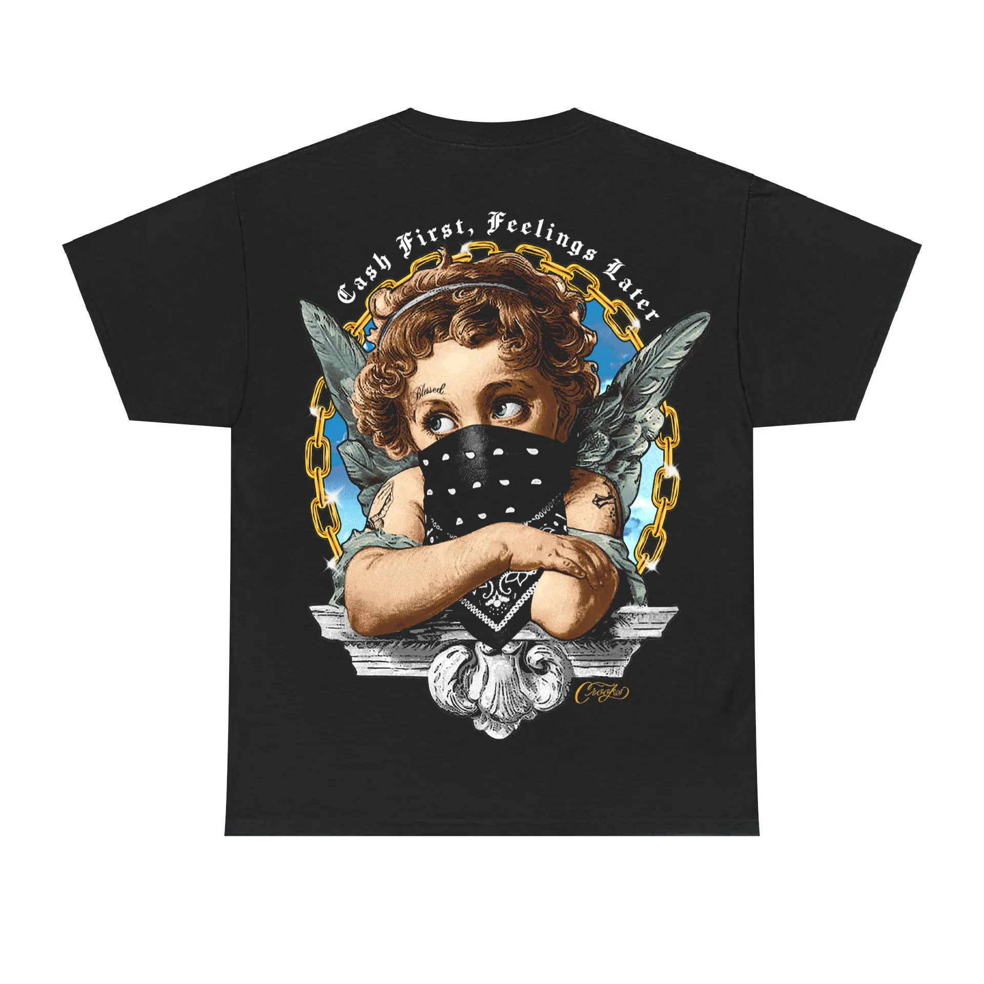 Cash First Feelings Later Tee sold by Crooks & Castles product image thumbnail 5