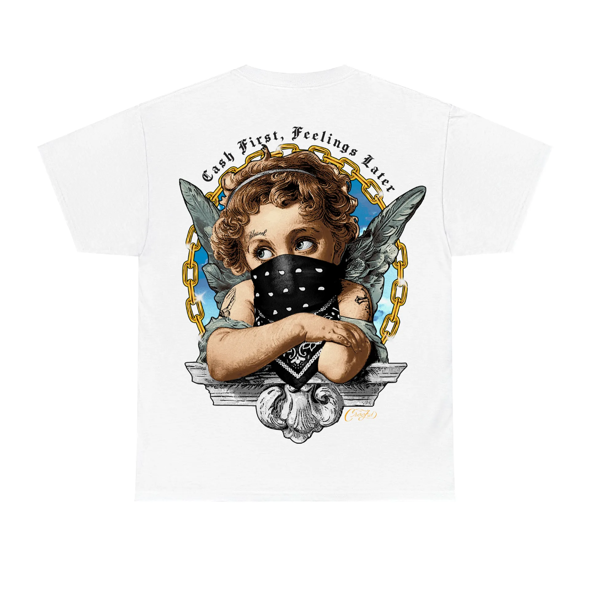 Cash First Feelings Later Tee sold by Crooks & Castles product image thumbnail 3