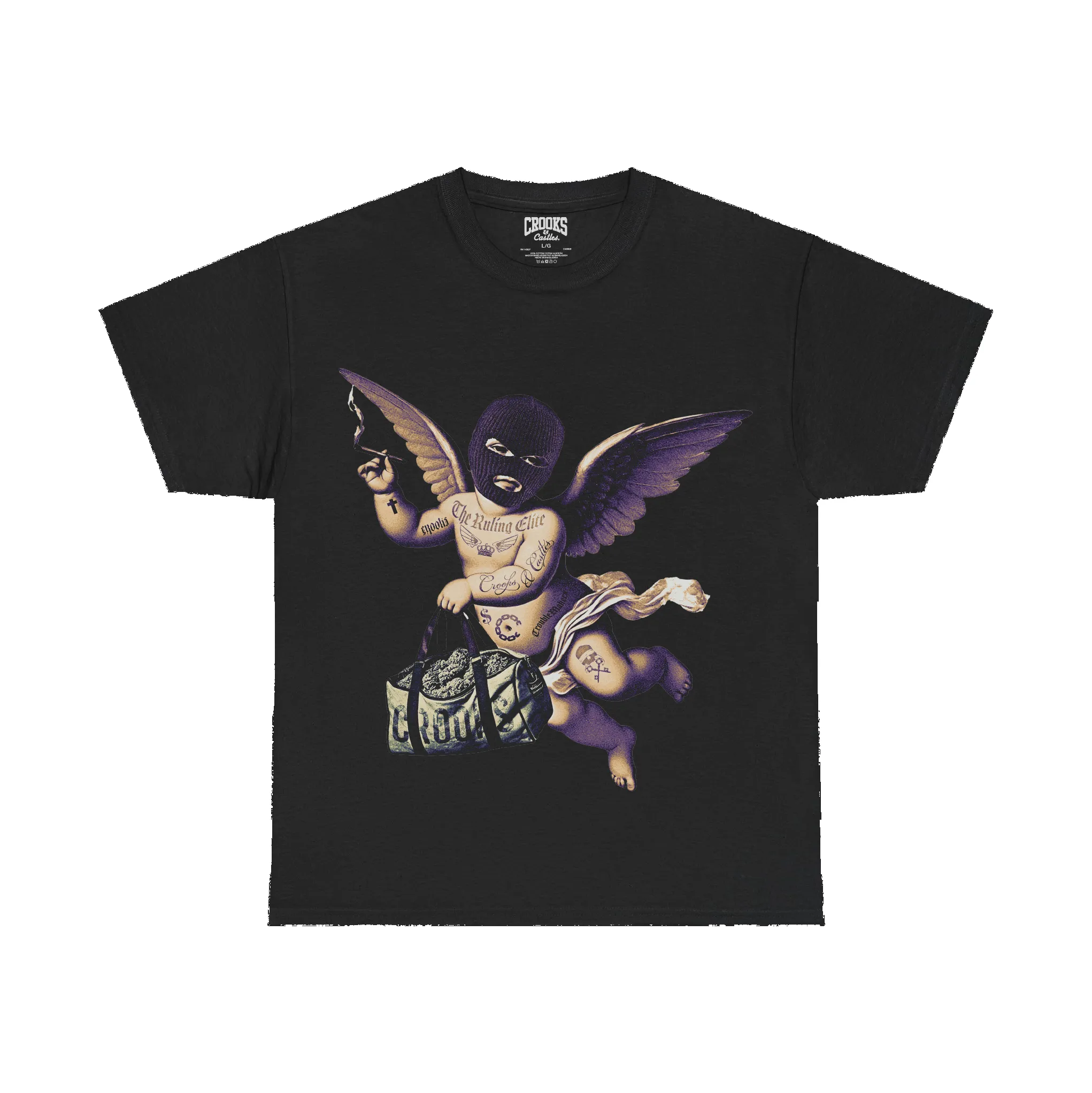 Living The High Life Tee sold by Crooks & Castles product image thumbnail 4