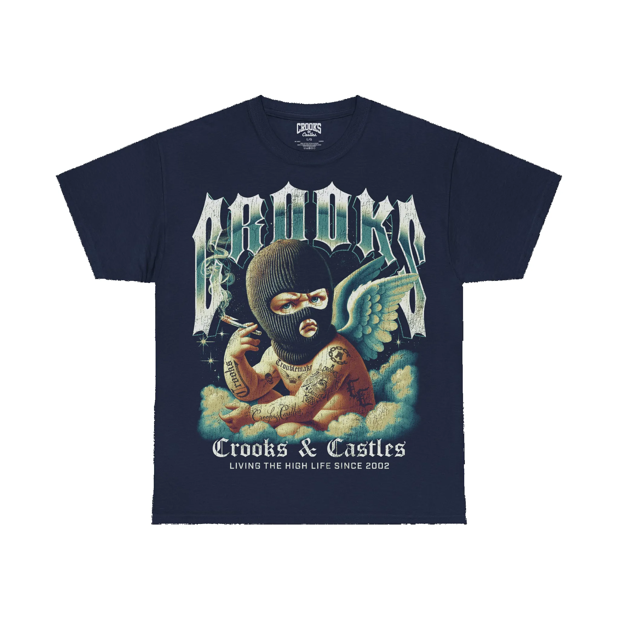Cherub High Tee sold by Crooks & Castles product image thumbnail 5