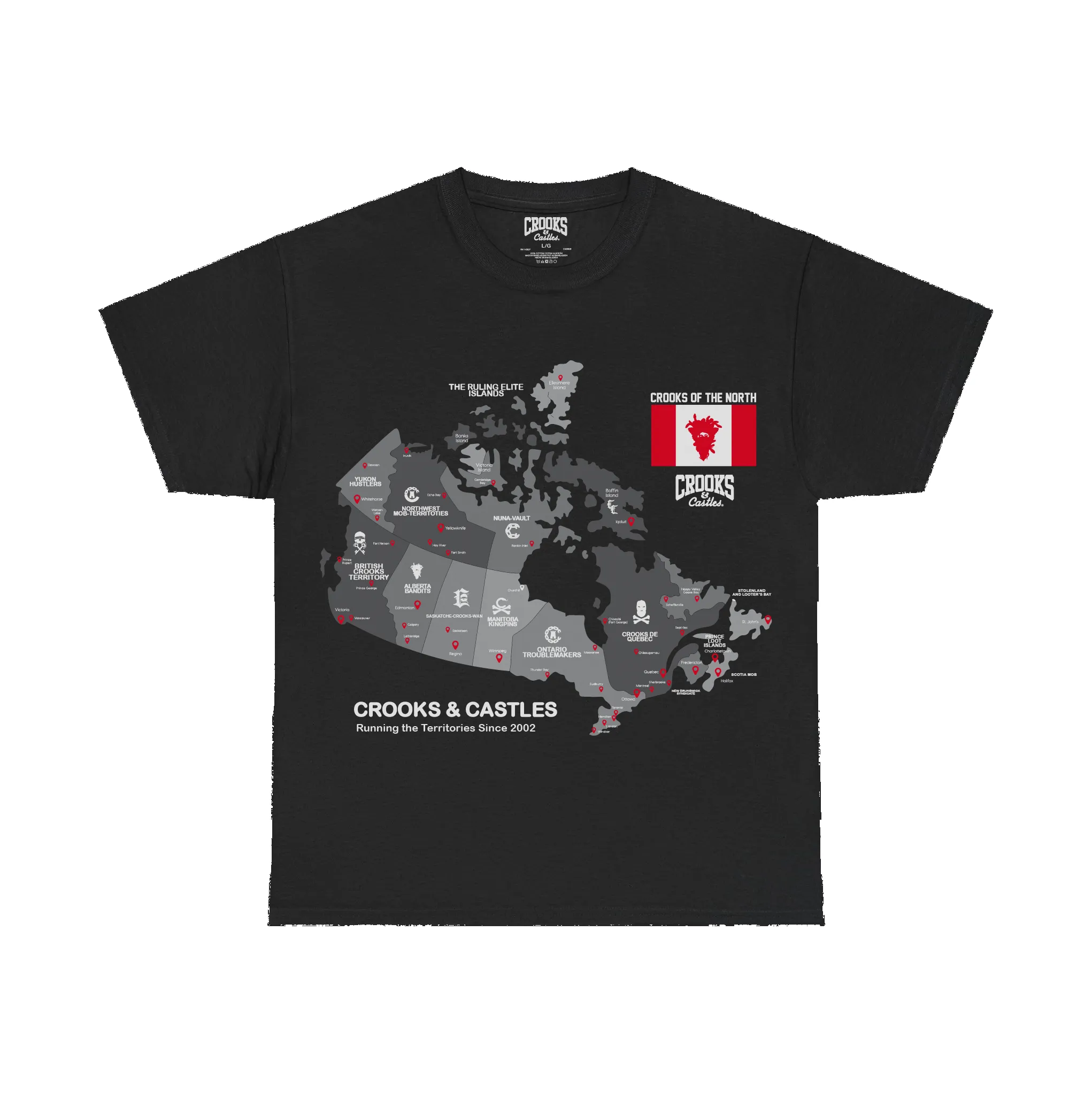 Crooks Territories Tee sold by Crooks & Castles product image thumbnail 3