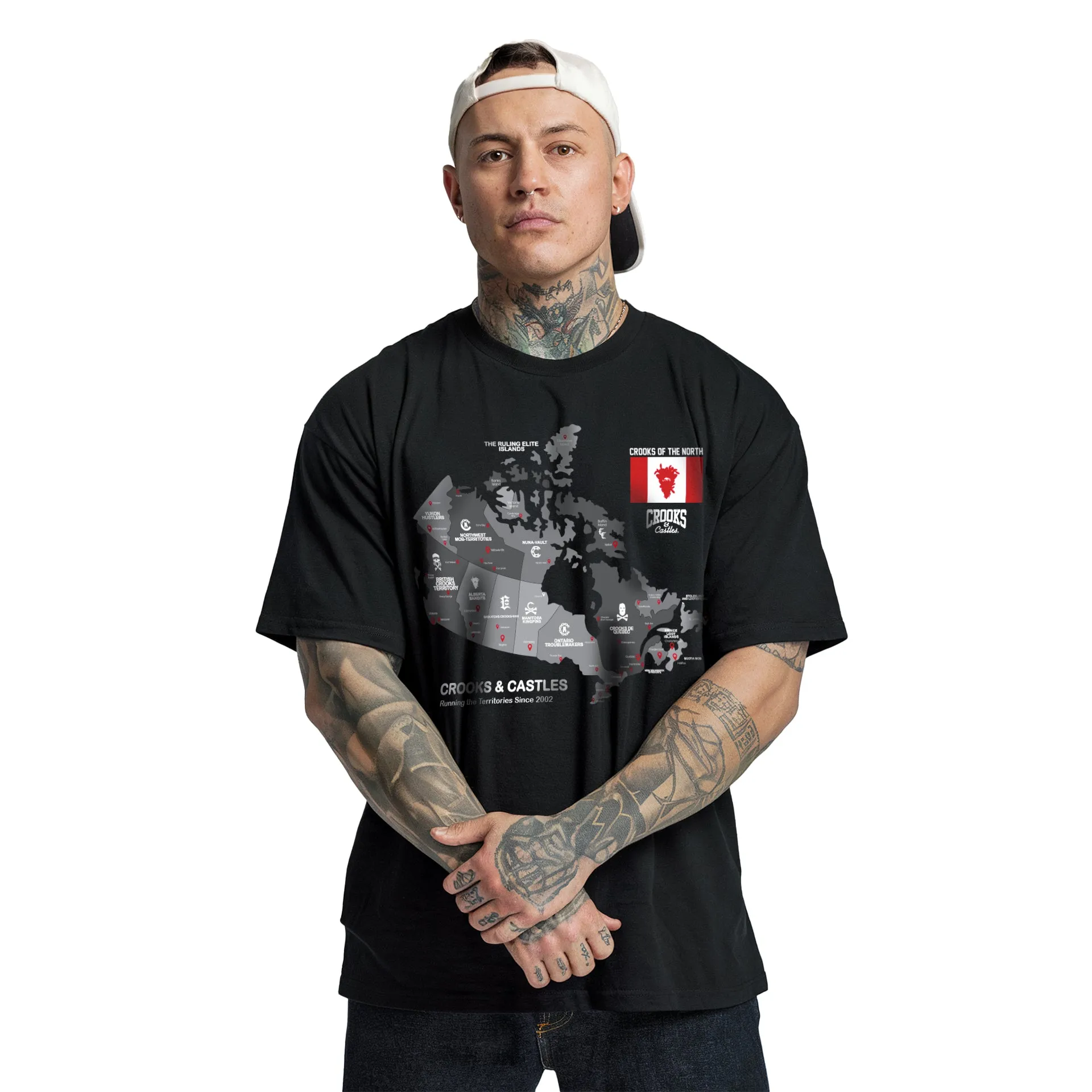 Crooks Territories Tee sold by Crooks & Castles product image thumbnail 2