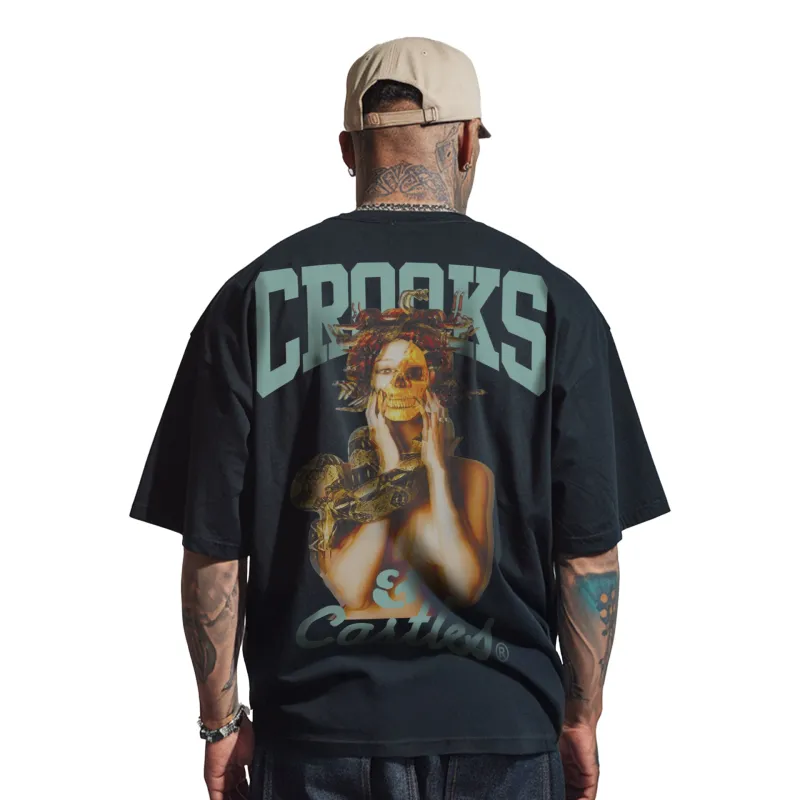 Lady Medusa Skull Tee sold by Crooks & Castles