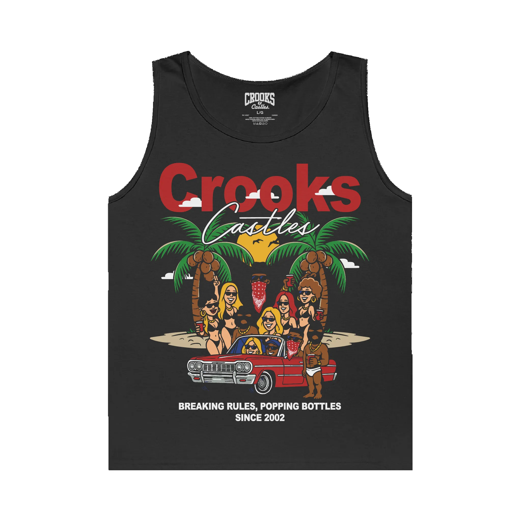 Crooks Beach Club Tank Top sold by Crooks & Castles product image thumbnail 3