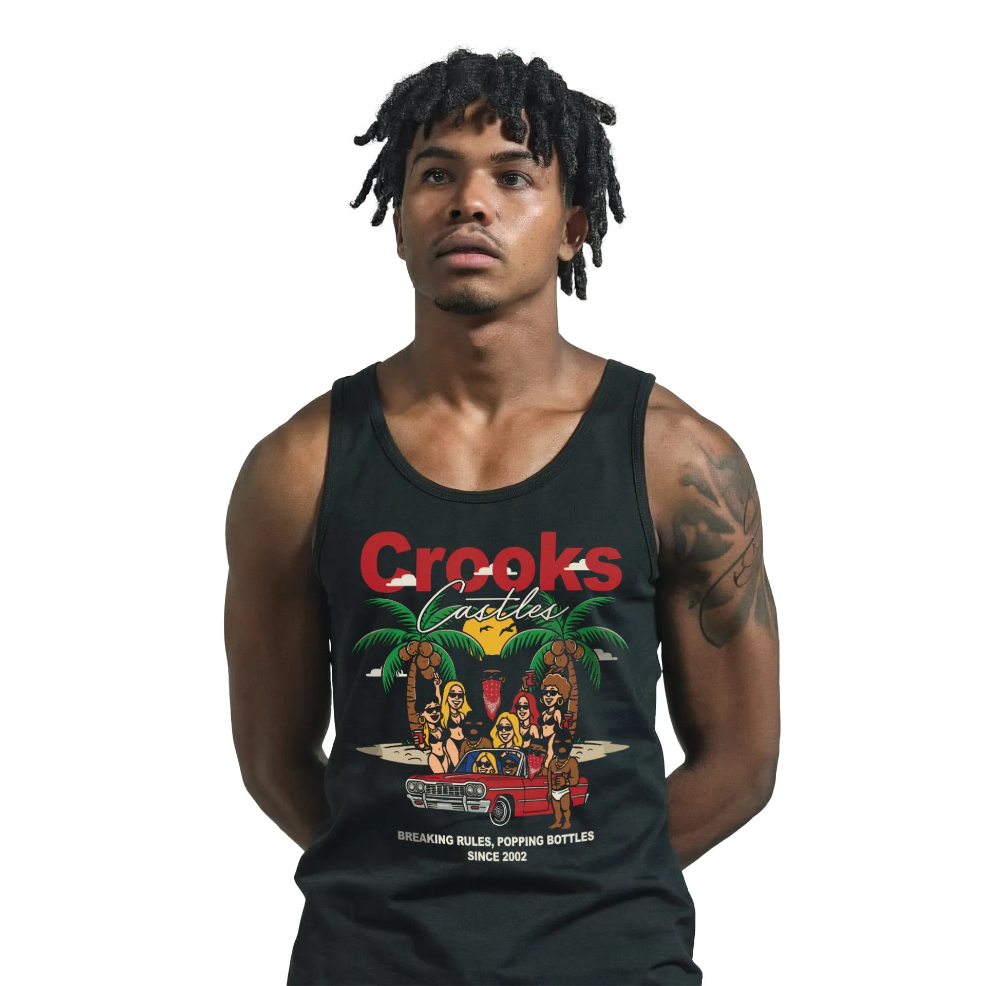 Crooks Beach Club Tank Top sold by Crooks & Castles product image thumbnail 4