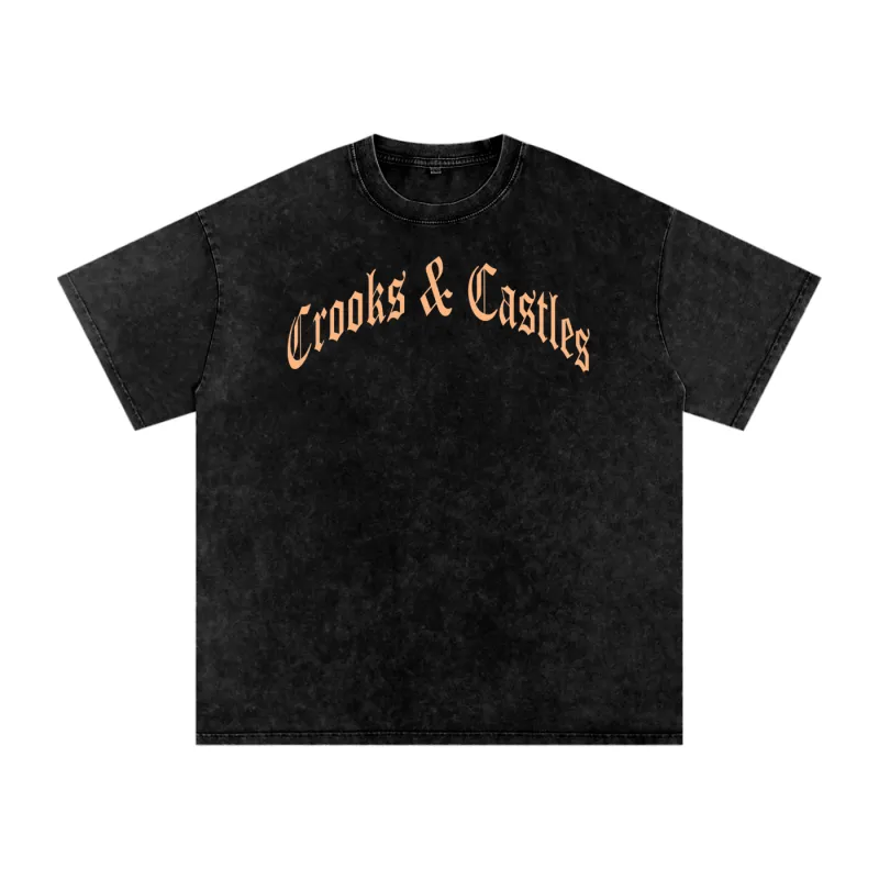 Heir Apparent Snow Washed Oversized Tee sold by Crooks & Castles