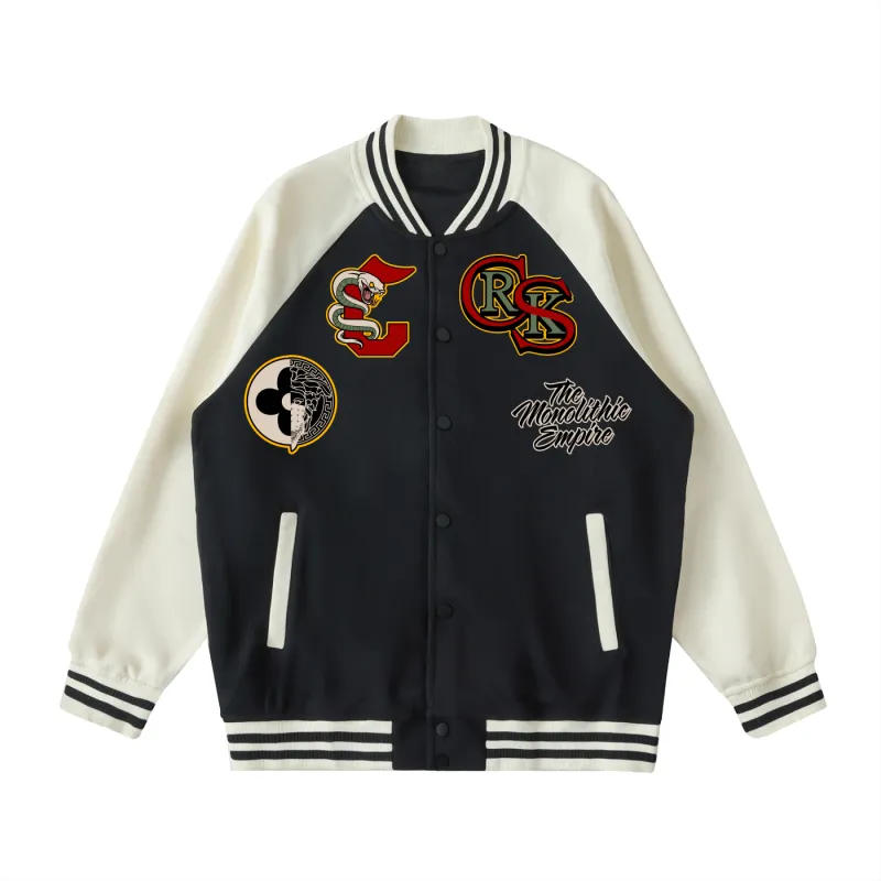 Outlaw Bear Raglan Varsity Jacket sold by Crooks & Castles