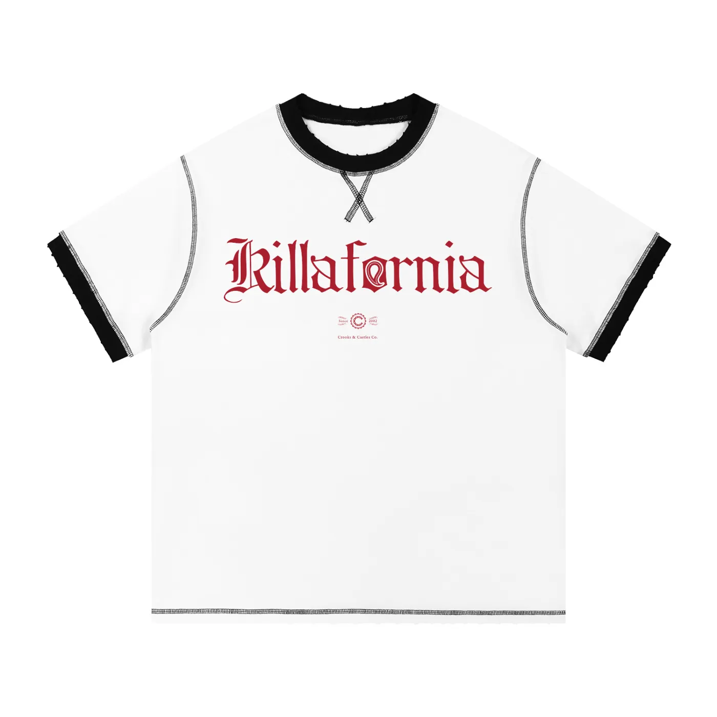 Killafornia Contrast-Stitched Tee sold by Crooks & Castles