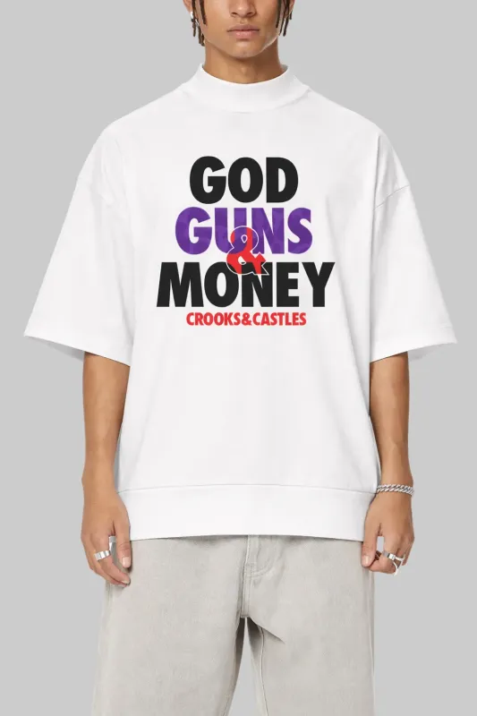 God Guns & Money Oversized Tee sold by Crooks & Castles