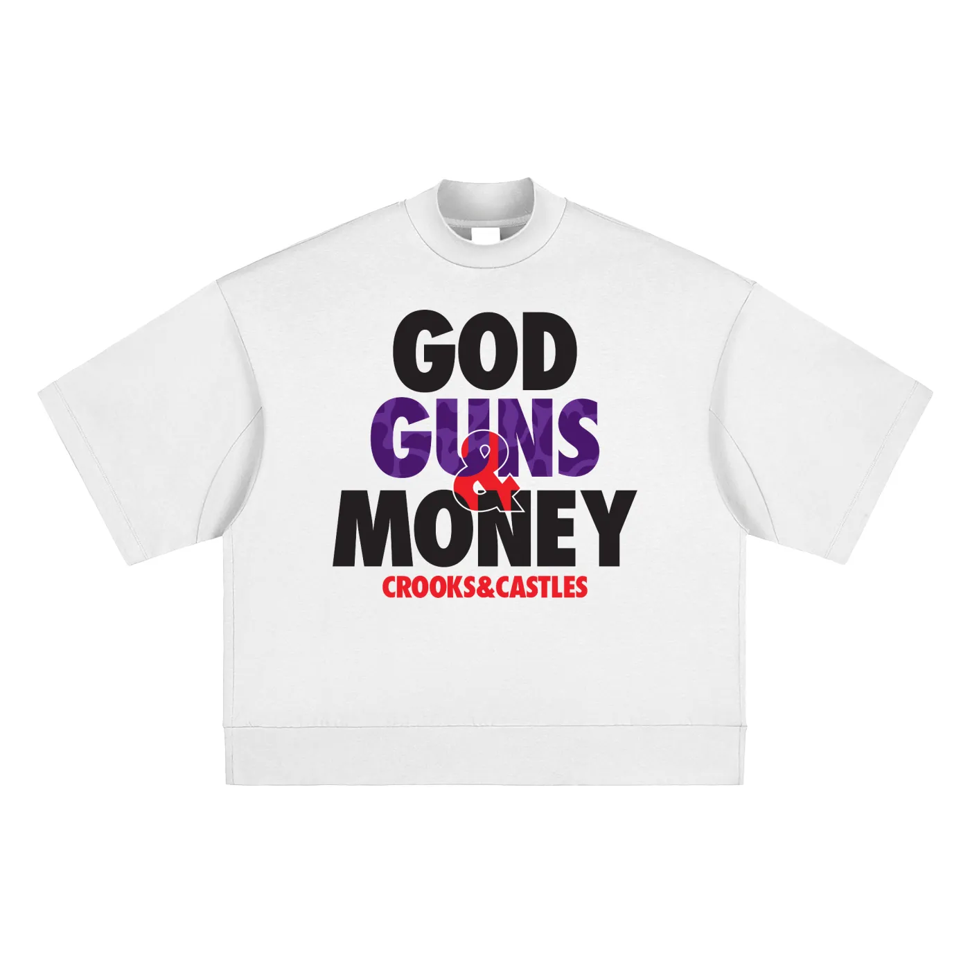 God Guns & Money Oversized Tee sold by Crooks & Castles product image thumbnail 2