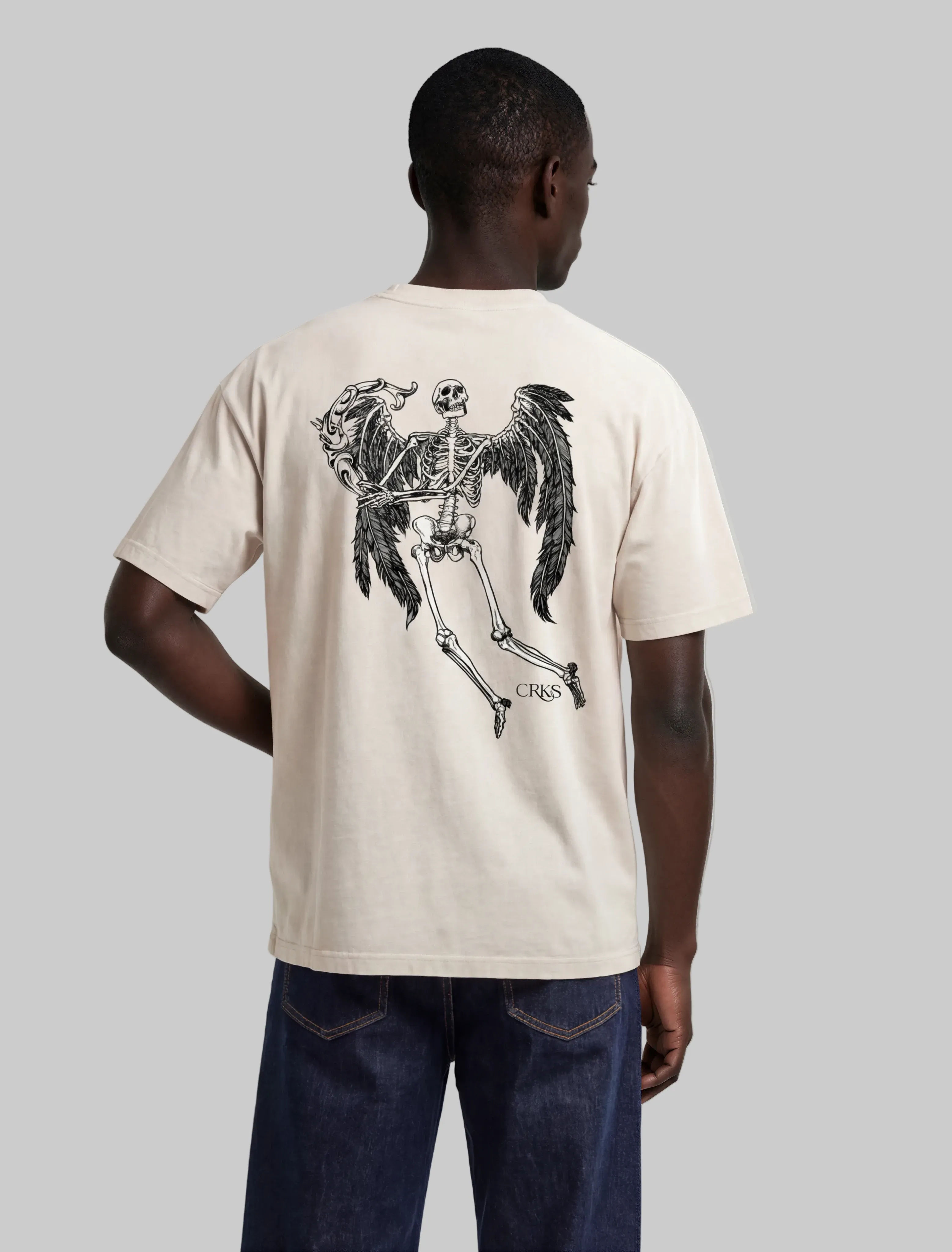 Dying Angel Washed Raglan Tee sold by Crooks & Castles