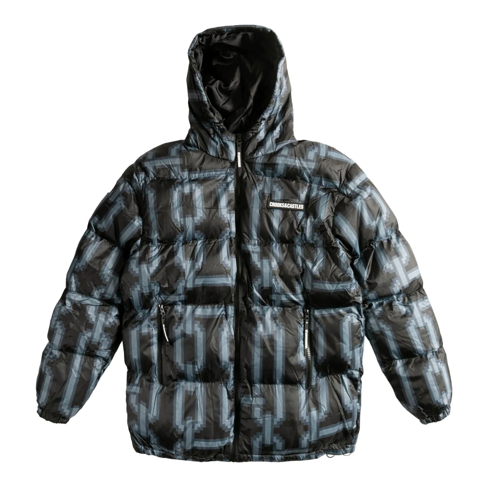 Crooks Castles AOP Digi-Chain Puffer Jacket Parallel