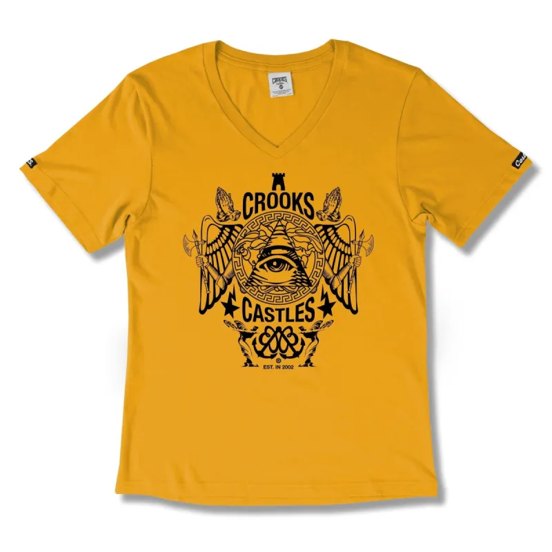 Women's Secret Society V-Neck Tee sold by Crooks & Castles