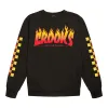 Crooks Flame Logo L/S Tee sold by Crooks & Castles