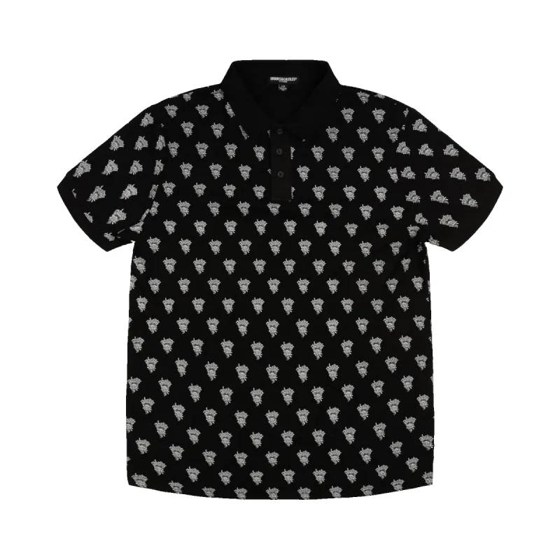 Medusa Silhouette Monogram Polo sold by Crooks & Castles