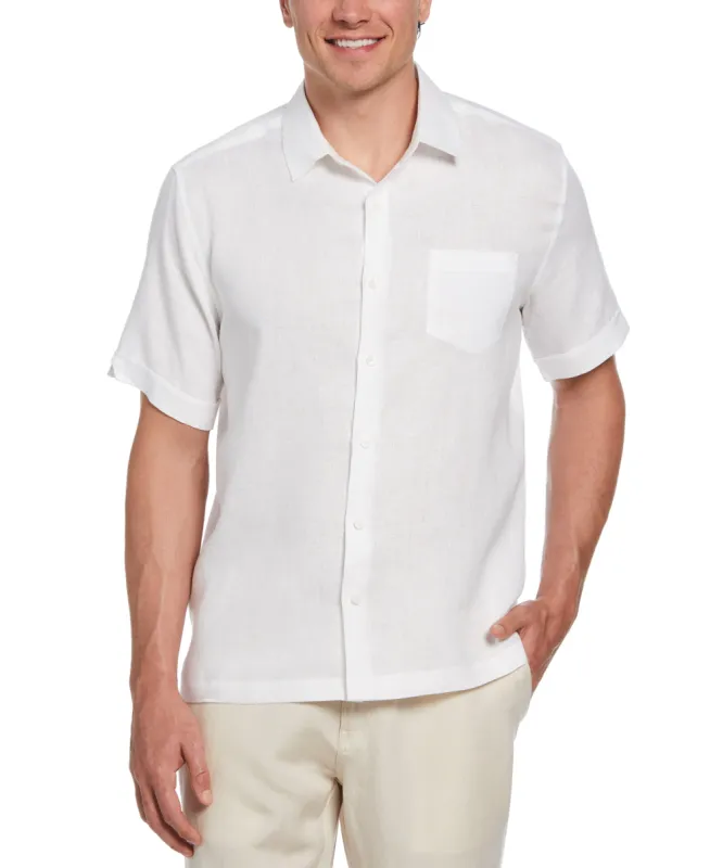 Big & Tall TravelSelect™ Linen-Blend One Pocket Shirt sold by Cubavera