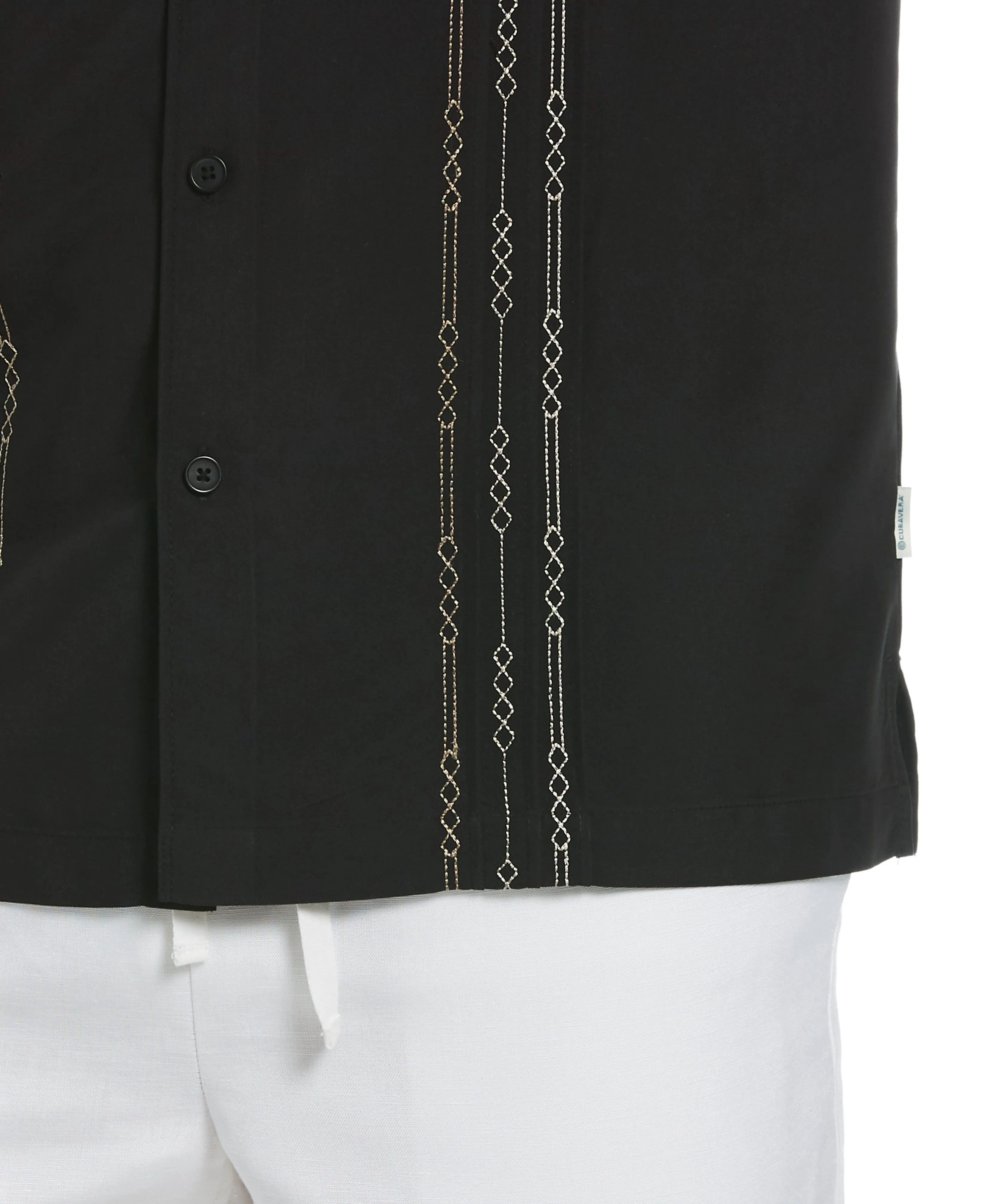 Geo Embroidered Panel Shirt sold by Cubavera product image thumbnail 3